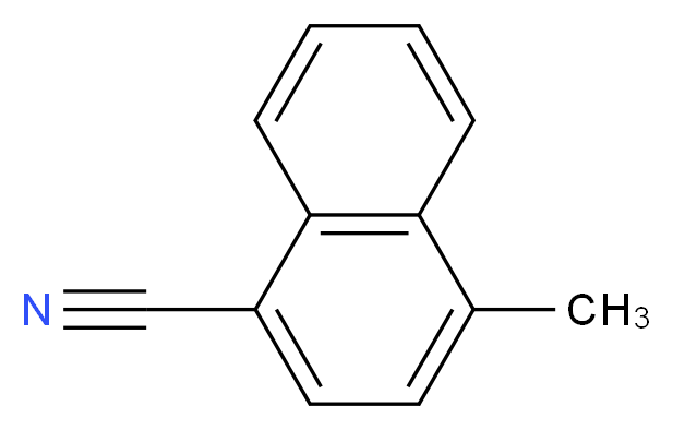 4-methylnaphthalene-1-carbonitrile_分子结构_CAS_36062-93-8