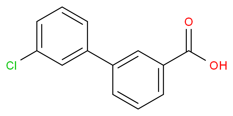 3'-Chloro-[1,1'-biphenyl]-3-carboxylic acid_分子结构_CAS_168619-06-5)