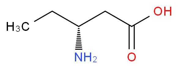 (R)-3-氨基戊酸_分子结构_CAS_131347-76-7)