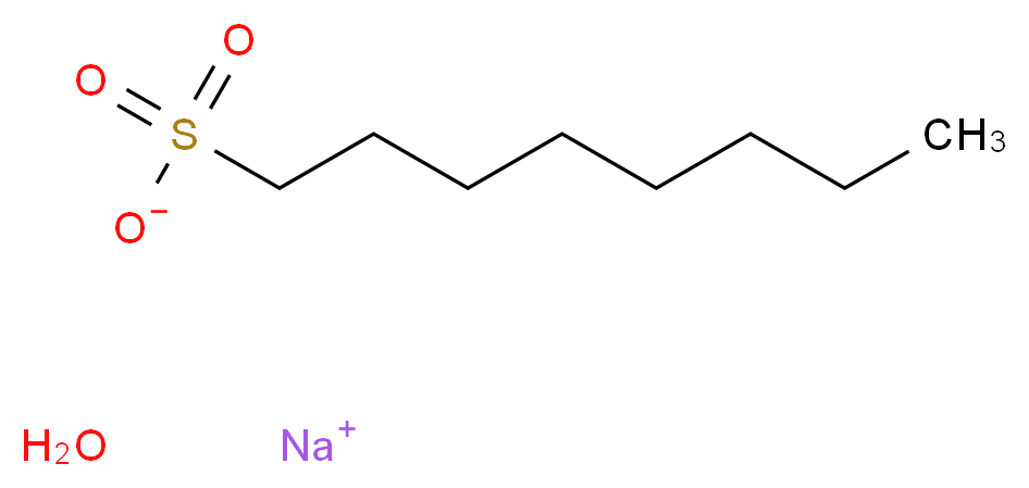 1-辛烷磺酸钠 一水合物_分子结构_CAS_207596-29-0)