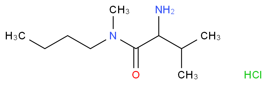 2-Amino-N-butyl-N,3-dimethylbutanamide hydrochloride_分子结构_CAS_)