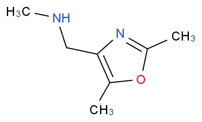 2,5-Dimethyl-4-[(methylamino)methyl]-1,3-oxazole 97%_分子结构_CAS_859850-63-8)