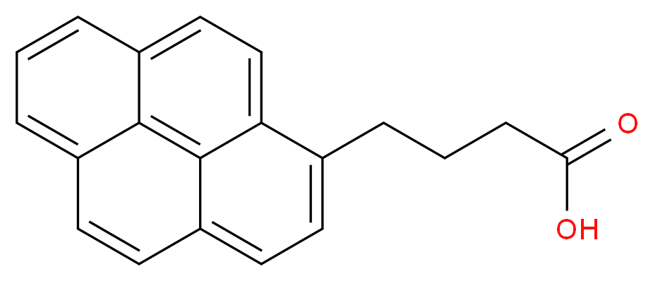 1-PYRENEBUTYRIC ACID_分子结构_CAS_3443-45-6)