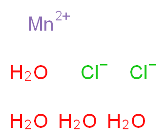 manganese(2+) ion tetrahydrate dichloride_分子结构_CAS_13446-34-9