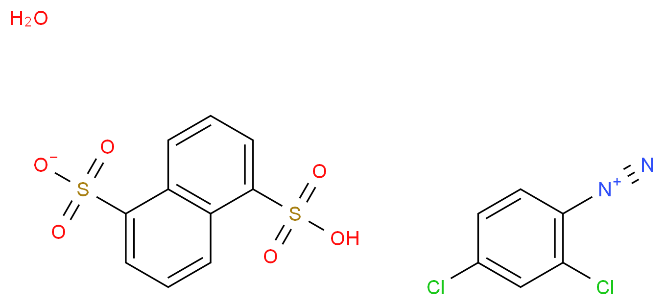 2,4-Dichlorobenzenediazonium 1,5-naphthalenedisulfonate hydrate_分子结构_CAS_123333-91-5)