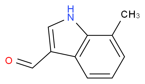 7-甲基吲哚-3-甲醛_分子结构_CAS_4771-50-0)