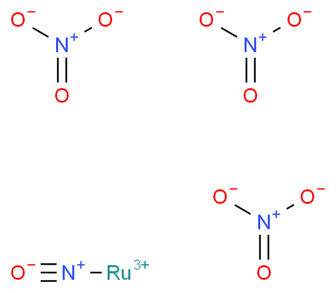 亚硝酰硝酸钌(III)溶液_分子结构_CAS_34513-98-9)