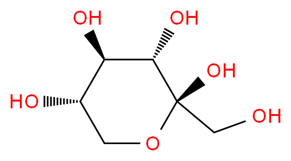 Beta-D-Fructopyranose_分子结构_CAS_7660-25-5)