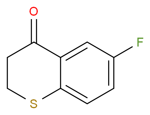 6-fluoro-3,4-dihydro-2H-1-benzothiopyran-4-one_分子结构_CAS_21243-18-5