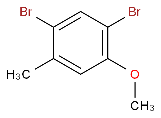 2,4-Dibromo-5-methoxytoluene_分子结构_CAS_5456-94-0)
