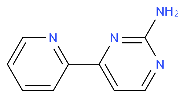 4-(pyridin-2-yl)pyrimidin-2-amine_分子结构_CAS_66521-65-1