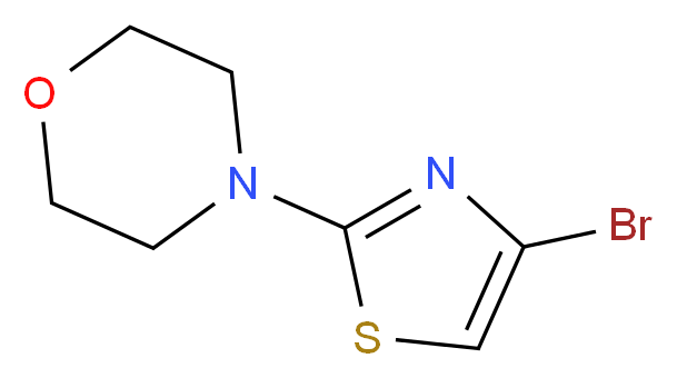 4-(4-bromo-1,3-thiazol-2-yl)morpholine_分子结构_CAS_1017781-60-0)