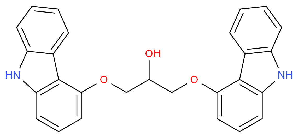 1,3-Bis(9H-carbazol-4-yloxy)-2-propanol(Carvedilol Impurity)_分子结构_CAS_1276477-91-8)