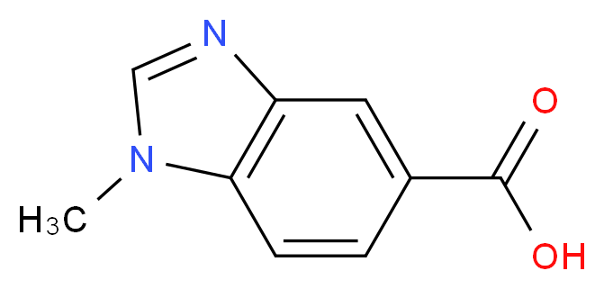 1-methyl-1H-1,3-benzodiazole-5-carboxylic acid_分子结构_CAS_)