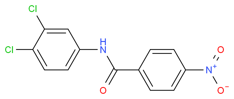 N-(3,4-dichlorophenyl)-4-nitrobenzamide_分子结构_CAS_10282-59-4