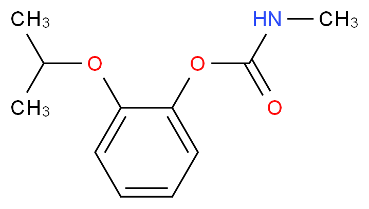 2-(propan-2-yloxy)phenyl N-methylcarbamate_分子结构_CAS_114-26-1