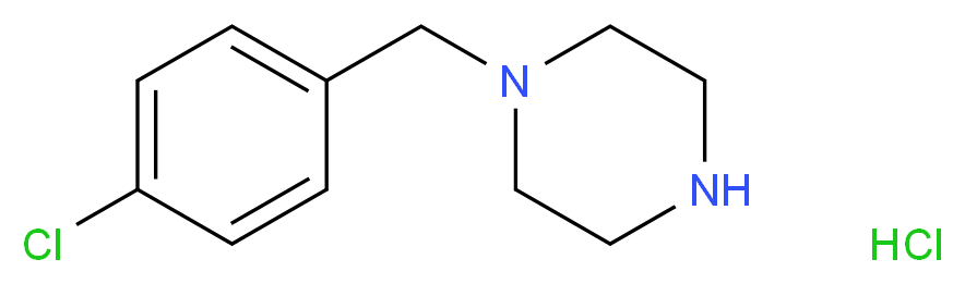 1-(4-Chlorobenzyl)piperazine hydrochloride_分子结构_CAS_435342-11-3)