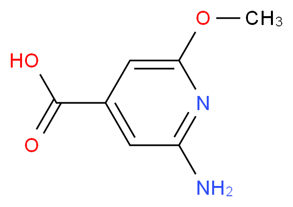 2-amino-6-methoxypyridine-4-carboxylic acid_分子结构_CAS_1060806-74-7