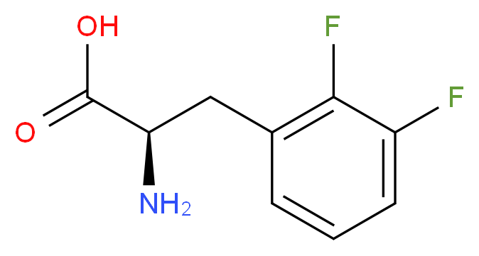 (2R)-2-amino-3-(2,3-difluorophenyl)propanoic acid_分子结构_CAS_266360-59-2