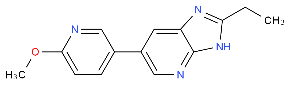 2-ethyl-6-(6-methoxypyridin-3-yl)-3H-imidazo[4,5-b]pyridine_分子结构_CAS_)
