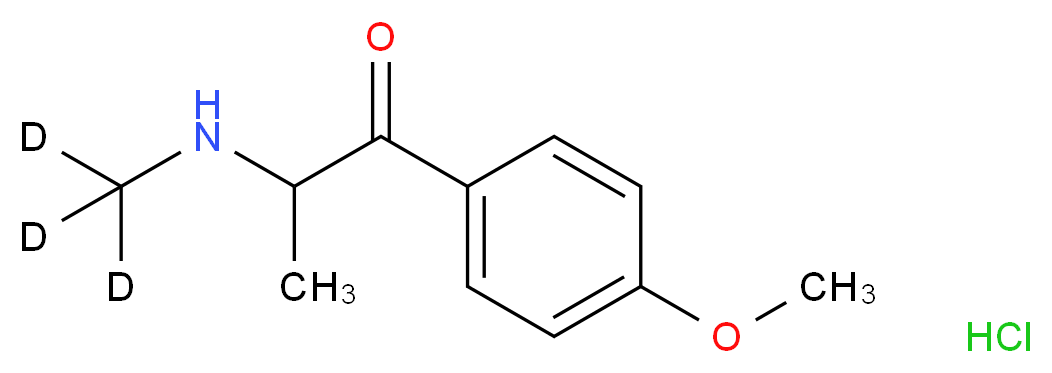 4-Methoxymethcathinone-d3 hydrochloride_分子结构_CAS_1231710-62-5)