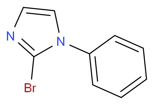 2-bromo-1-phenyl-1H-imidazole_分子结构_CAS_1034566-05-6)