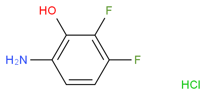 6-amino-2,3-difluorophenol hydrochloride_分子结构_CAS_1330750-27-0