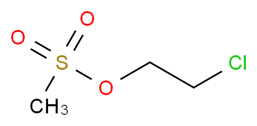 甲磺酸 2-氯乙酯_分子结构_CAS_3570-58-9)