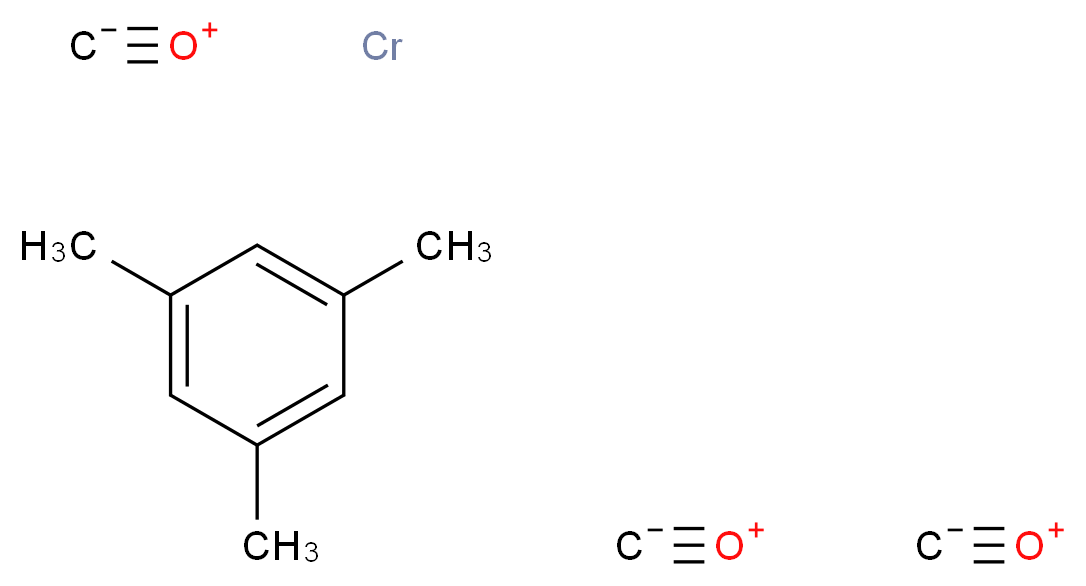 1,3,5-trimethylbenzene tris(methanidylidyneoxidanium) chromium_分子结构_CAS_12129-67-8