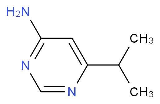 6-(propan-2-yl)pyrimidin-4-amine_分子结构_CAS_1159818-06-0