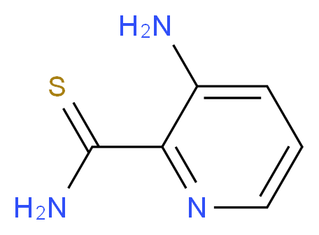 3-aminopyridine-2-carbothioamide_分子结构_CAS_42242-12-6