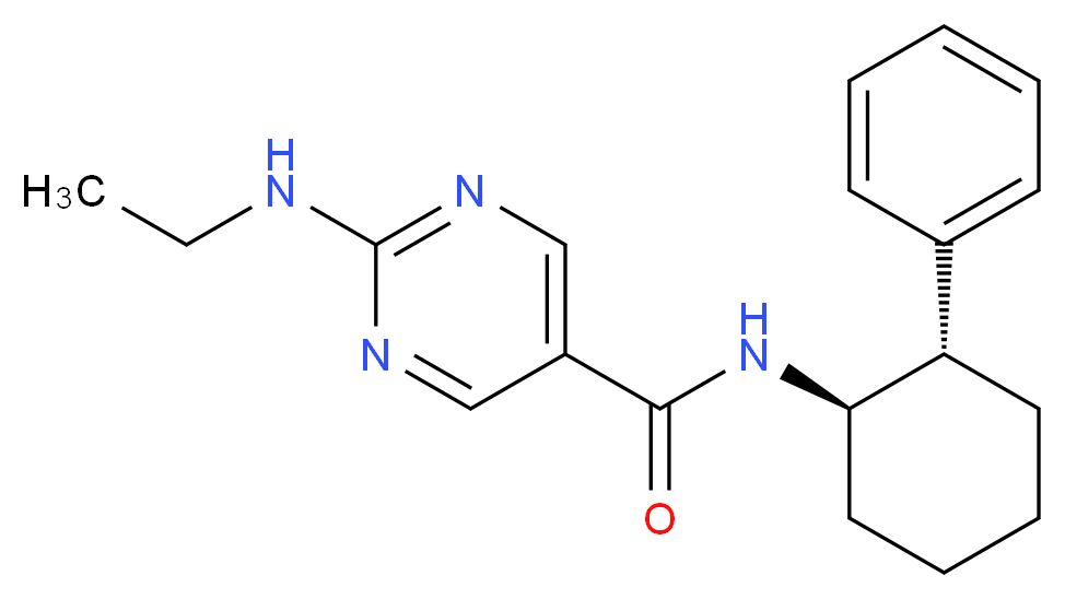 2-(ethylamino)-N-[(1R*,2S*)-2-phenylcyclohexyl]pyrimidine-5-carboxamide_分子结构_CAS_)
