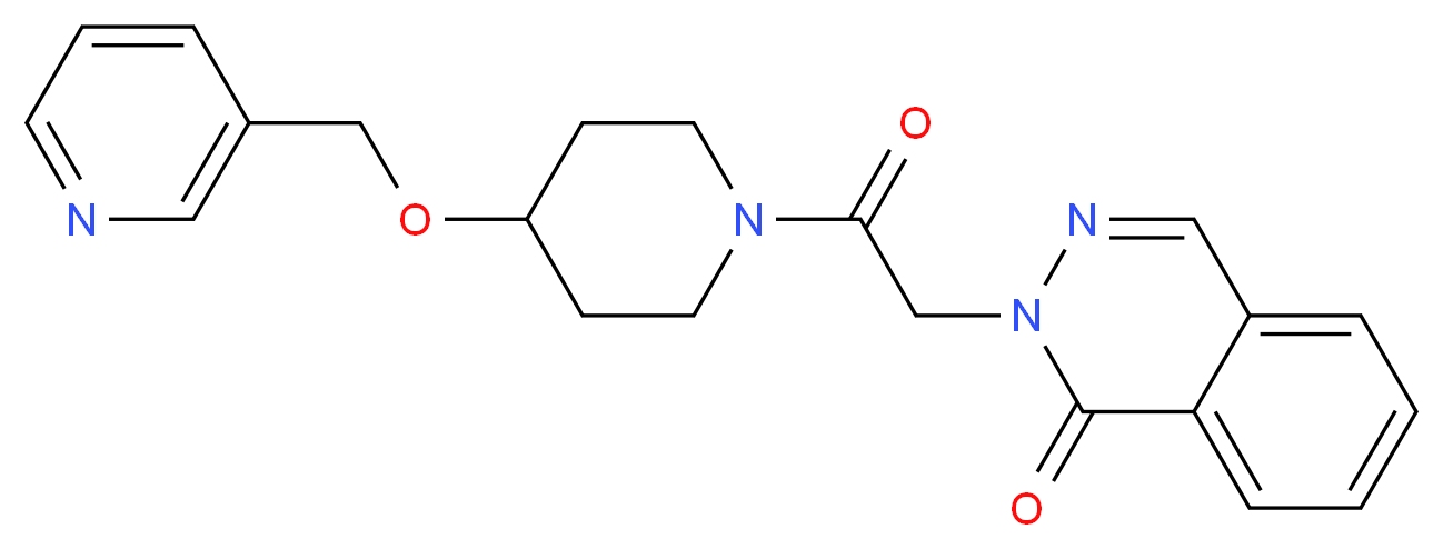 2-{2-oxo-2-[4-(3-pyridinylmethoxy)-1-piperidinyl]ethyl}-1(2H)-phthalazinone_分子结构_CAS_)