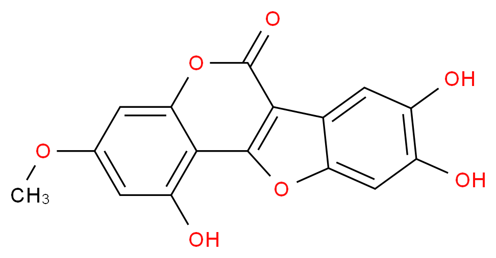 3,13,14-trihydroxy-5-methoxy-8,17-dioxatetracyclo[8.7.0.0<sup>2</sup>,<sup>7</sup>.0<sup>1</sup><sup>1</sup>,<sup>1</sup><sup>6</sup>]heptadeca-1(10),2,4,6,11(16),12,14-heptaen-9-one_分子结构_CAS_524-12-9