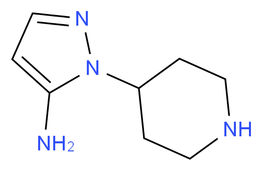 1-(piperidin-4-yl)-1H-pyrazol-5-amine_分子结构_CAS_957478-21-6