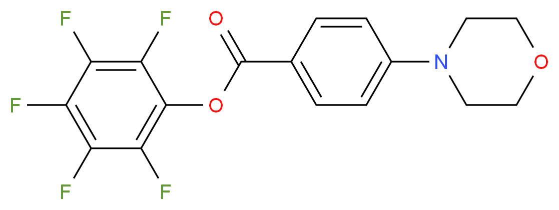 pentafluorophenyl 4-(morpholin-4-yl)benzoate_分子结构_CAS_921938-51-4