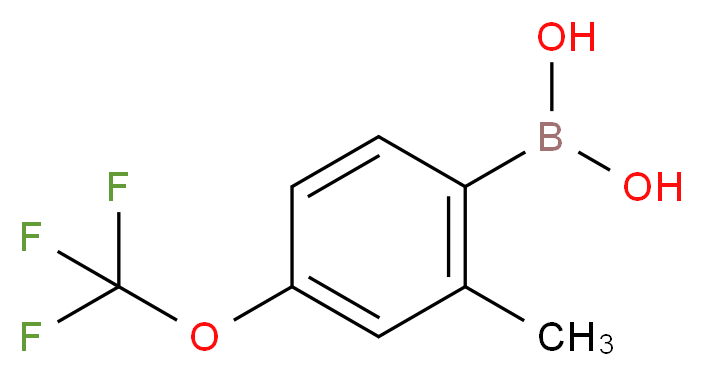 2-Methyl-4-(trifluoromethoxy)benzeneboronic acid 98%_分子结构_CAS_850033-39-5)