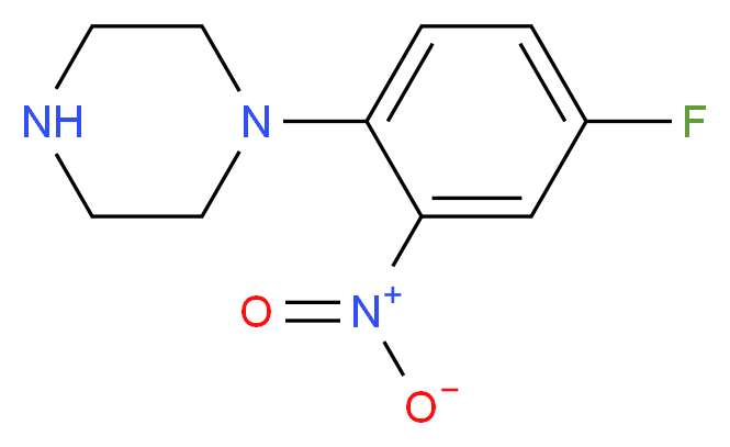 1-(4-Fluoro-2-nitrophenyl)piperazine_分子结构_CAS_243128-46-3)