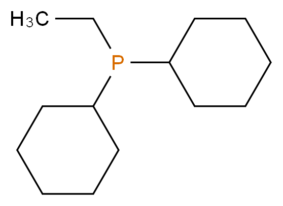 dicyclohexyl(ethyl)phosphane_分子结构_CAS_46392-44-3