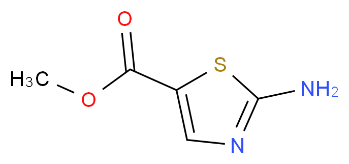 Methyl 2-aminothiazole-5-carboxylate_分子结构_CAS_6633-61-0)