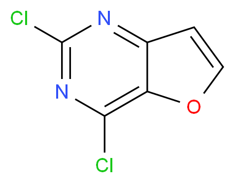 2,4-Dichlorofuro[3,2-d]pyrimidine_分子结构_CAS_956034-07-4)