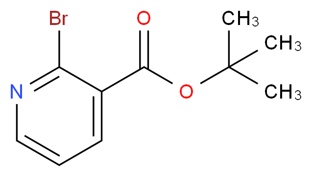 tert-butyl 2-bromopyridine-3-carboxylate_分子结构_CAS_168629-64-9
