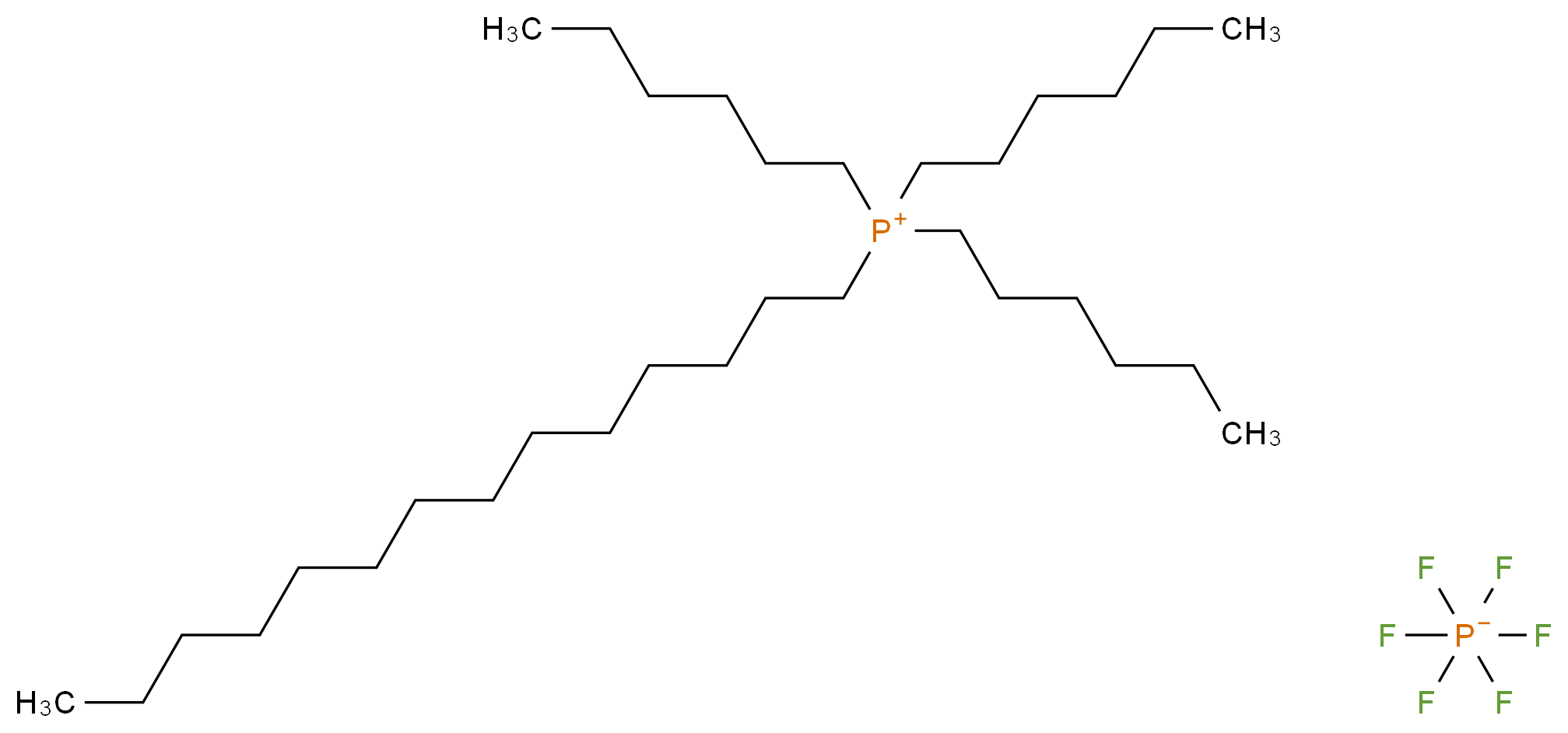 三己十四烷化膦六氟磷酸盐酯_分子结构_CAS_374683-44-0)