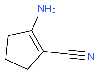 2-aminocyclopent-1-ene-1-carbonitrile_分子结构_CAS_2941-23-3