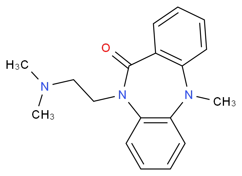 9-[2-(dimethylamino)ethyl]-2-methyl-2,9-diazatricyclo[9.4.0.0<sup>3</sup>,<sup>8</sup>]pentadeca-1(11),3(8),4,6,12,14-hexaen-10-one_分子结构_CAS_4498-32-2