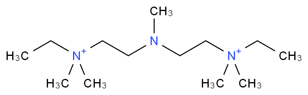 ethyl(2-{[2-(ethyldimethylazaniumyl)ethyl](methyl)amino}ethyl)dimethylazanium_分子结构_CAS_60-30-0