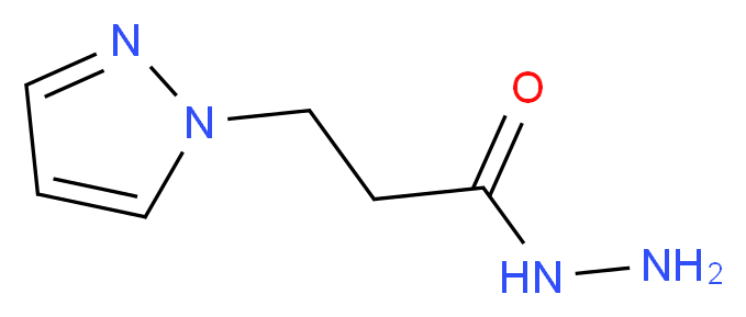 3-(1H-Pyrazol-1-yl)propanohydrazide_分子结构_CAS_1177300-40-1)