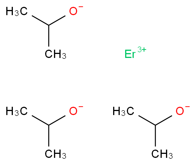 erbium(3+) ion tris(propan-2-olate)_分子结构_CAS_14814-07-4