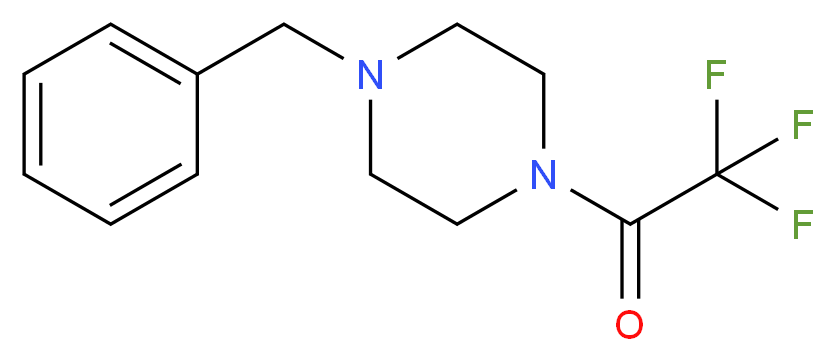 4-苄基-1-(三氟乙酰基)哌嗪_分子结构_CAS_2803-00-1)