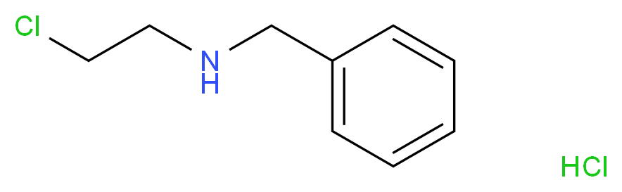 N-benzyl-N-(2-chloroethyl)amine hydrochloride_分子结构_CAS_6288-63-7)